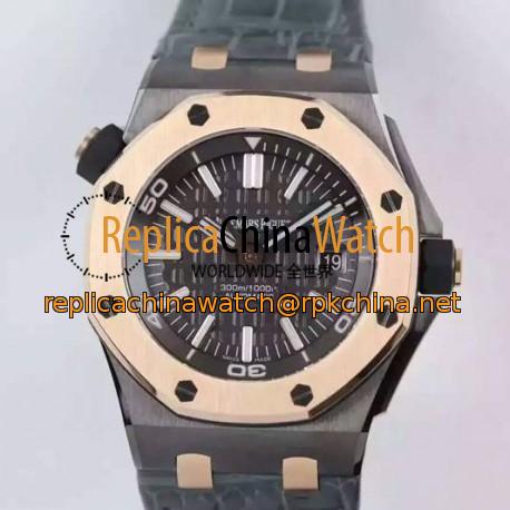 Replica Audemars Piguet Royal Oak Offshore QEII Cup 2014 15709TR.OO.A005CR.01 Titanium Gray Dial Swiss 3120