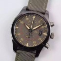 Replica IWC Pilot IWC388002 Chronograph PVD Green Dial Swiss 7750