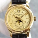 Replica Patek Philippe Annual Calendar 5205 Rose Gold Gold Dial Swiss 324