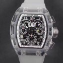 Replica Richard Mille RM011-FM Shappire White & Skeleton Dial Swiss 7750