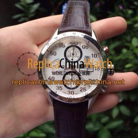 Replica Tag Heuer Carrera Calibre 16 CV2A11 Stainless Steel White Dial Swiss Calibre 16