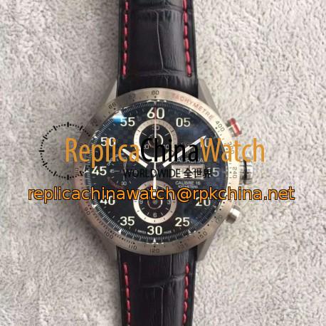 Replica Tag Heuer Carrera Calibre 16 CV2A1 Stainless Steel Carbon Fiber Dial Swiss Calibre 16