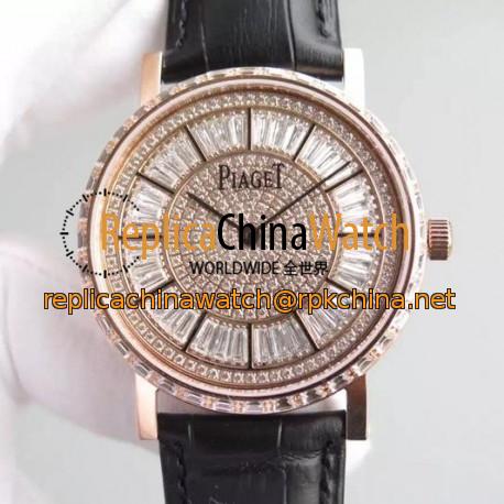 Replica Piaget Altiplano Rose Gold Diamonds Dial Swiss 1208P