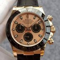 Replica Rolex Daytona Cosmograph 116515 JH Rose Gold Gold & Black Dial Swiss 4130 Run 6@SEC