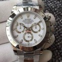 Replica Rolex Daytona Cosmograph 116520 JH Stainless Steel White Dial Swiss 4130 Run 6@SEC