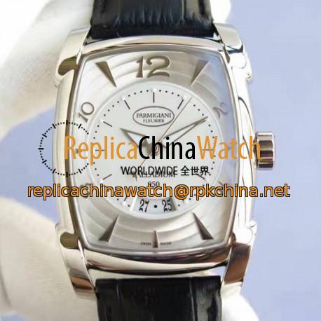 Replica Parmigiani Fleurier Kalpa Grande Palladium PF011128.01 V6 Stainless Steel White Dial Swiss PF331