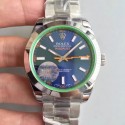 Replica Rolex Milgauss 116400GV JF Stainless Steel Blue Dial Swiss 3131