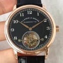 Replica A. Lange & Sohne 1815 Tourbillon 730.032 Rose Gold Black Dial Swiss L102.1