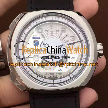 Replica Sevenfriday V1/01 Stainless Steel White Dial Miyota 82S7