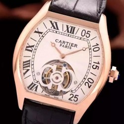 Replica Cartier tortue RG/LE Swiss Real Tourbillon