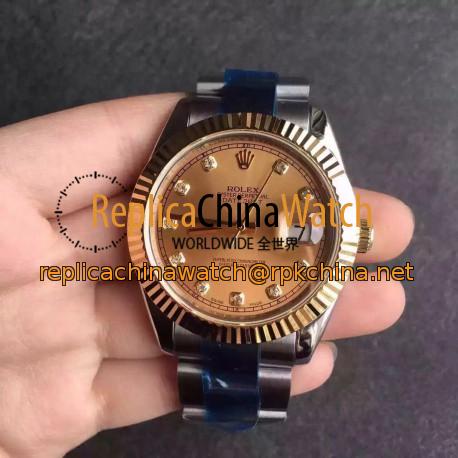 Replica Rolex Datejust II 116333 41MM Stainless Steel & Yellow Gold Champagne Dial Swiss 2836-2