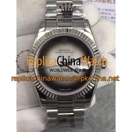 Replica Rolex Datejust 41 Lapis Lazuli HK Stainless Steel Gray Dial Swiss 3255