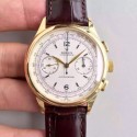 Replica Rolex Chronographe 66658 BP Yellow Gold White Dial Swiss Lemania Run 9@SEC