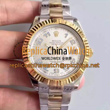 Replica Rolex Datejust 41 126333 41MM NF Stainless Steel & Yellow Gold Rhodium & Arabic Dial Swiss 2836-2