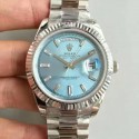 Replica Rolex Day-Date 40 228239 40MM KW Stainless Steel Blue Dial Swiss 3255