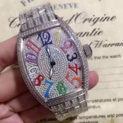 Replica Franck Muller Cintre Curvex Color Dreams FM 5850 SC D CD SUNSET OG Stainless Steel&Diamonds Diamonds & Color Dial Swiss 