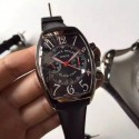 Replica Franck Muller Casablanca Black Casa Chronograph FM 8880 C CC Stainless Steel Black & Red Dial Swiss 7753