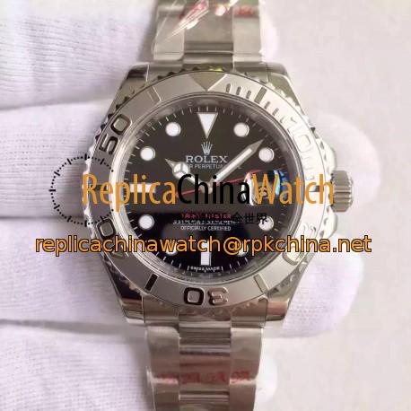 Replica Rolex Yacht-Master 40 116622 JF Stainless Steel Black Dial Swiss 2836-2