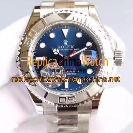 Replica Rolex Yacht-Master 40 116622 JF Stainless Steel Blue Dial Swiss 3135