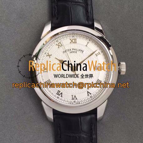 Replica Patek Philippe Calatrava 5296 Stainless Steel White Dial Swiss 324SC