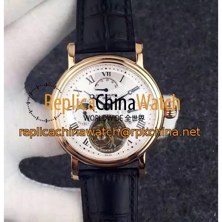 Replica Patek Philippe Grand Complication Tourbillon Rose Gold White Dial Swiss Tourbillon