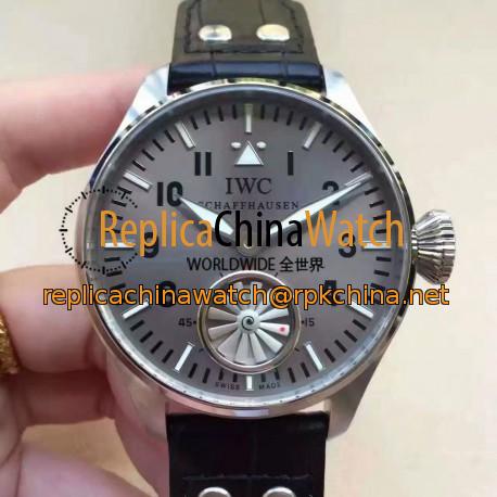 Replica IWC Big Pilot Markus Buhler IW5003 Stainless Steel Gray Dial Swiss 6498