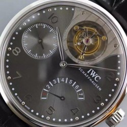 Replica IWC Portuguese Tourbillon Mystery IW504207 Stainless Steel Anthracite Dial Swiss 50900