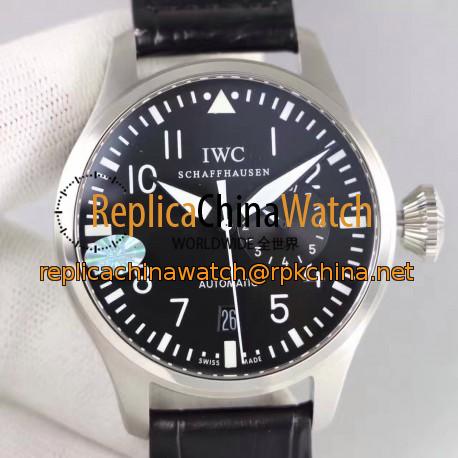 Replica IWC Big Pilot IW500912 2017 ZF Stainless Steel Black & Red Dial Swiss 51111