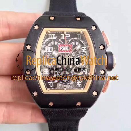 Replica Richard Mille RM011-FM Ceramic Yellow Skeleton Dial Swiss 7750