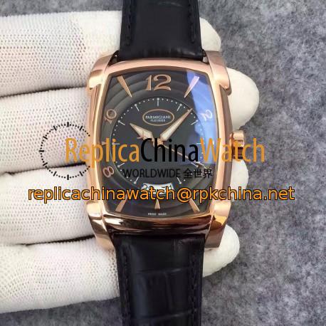 Replica Parmigiani Fleurier Kalpa Grande PFC123-0000102 Rose Gold Black Dial Swiss PF331.01