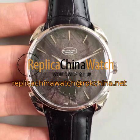 Replica Parmigiani Fleurier Tonda PFC267-3001400-HA1441 Stainless Steel Meteorite Black Dial Swiss PF701