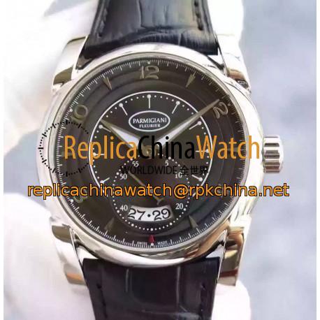 Replica Parmigiani Fleurier Kalpa Tonda PF012510 Stainless Steel Black Dial Swiss PF331