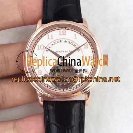 Replica A. Lange & Sohne 1815 Tourbillon 730.032 LH Rose Gold White Dial Swiss L102.1