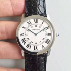 Replica Ronde Solo De Cartier W6700255 36MM K11 Stainless Steel White Dial Swiss Quartz