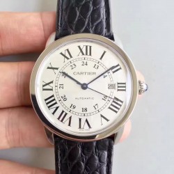 Replica Ronde Solo De Cartier W6701010 42MM TW Stainless Steel White Dial Swiss 2892