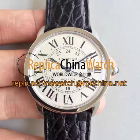 Replica Ronde Solo De Cartier W6701010 42MM TW Stainless Steel White Dial Swiss 2892