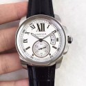 Replica Calibre De Cartier W7100037 42MM TF Stainless Steel White Dial Swiss 1904MC