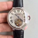 Replica Ballon Bleu De Cartier Flying Tourbillon HPI00716 39MM TF Stainless Steel & Diamonds Diamonds Dial Swiss 9452MC