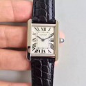 Replica Cartier Tank Solo Ladies W5200005 24MM x 31MM TW Stainless Steel  White Dial Swiss Quartz