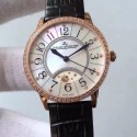 Replica Jaeger-LeCoultre Ladies Rendez-Vous Night & Day Large 3612420 38MM N Rose Gold & Diamonds Pearl Dial Swiss 898D/1