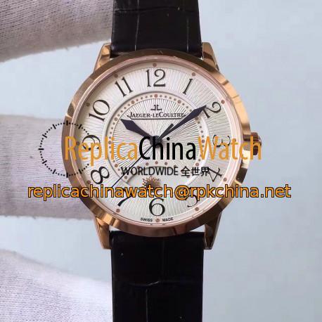 Replica Jaeger-LeCoultre Ladies Rendez-Vous Night & Day 3612420 34MM N Rose Gold White Dial Swiss 898A/1