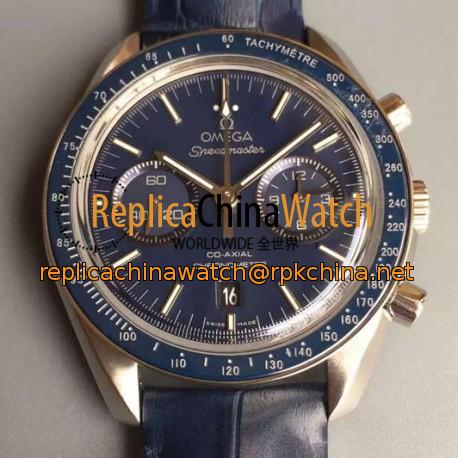 Replica Omega Speedmaster Professional Chronograph Stainless Steel Blue Dial Swiss 9300