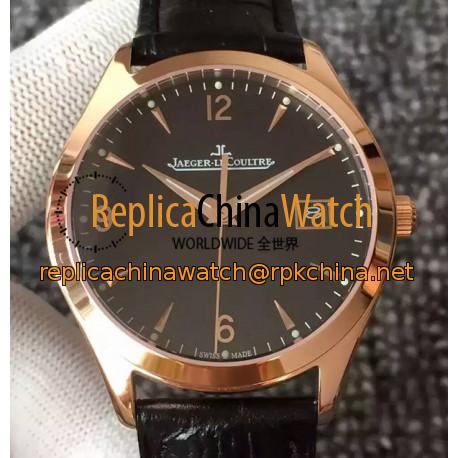 Replica Jaeger-LeCoultre Master Control Date 1542520 Rose Gold Black Dial Swiss Calibre 899