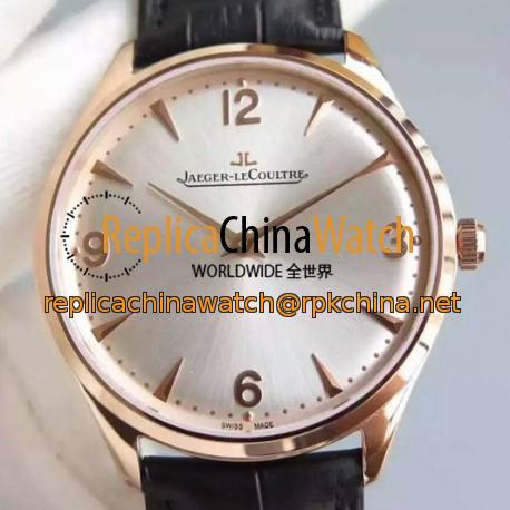 Replica Jaeger-LeCoultre Master Control 1833 Ultra Thin Q1348120 N Rose Gold Silver Dial Swiss Calibre 849