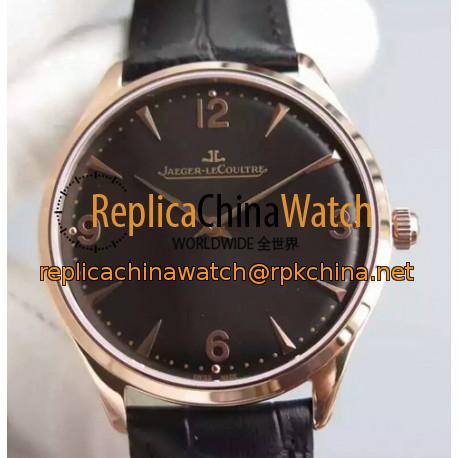 Replica Jaeger-LeCoultre Master Control 1833 Ultra Thin Q1348120 N Rose Gold Black Dial Swiss Calibre 849