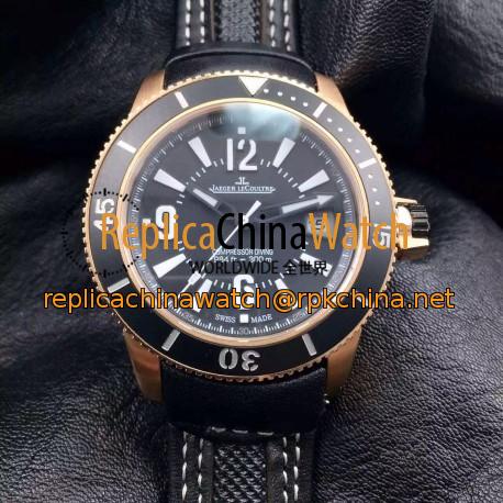 Replica Jaeger-LeCoultre Master Compressor Navy Seals Q2018670 Limited Edition N Rose Gold Black Dial Swiss 2836-2