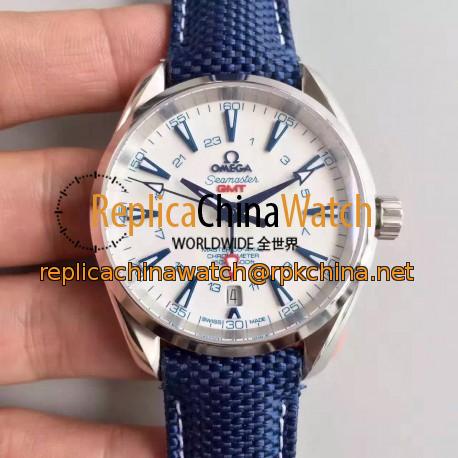 Replica Omega Seamaster Aqua Terra 150M GMT 231.92.43.22.04.001 43MM JH Stainless Steel White Dial Swiss 8605