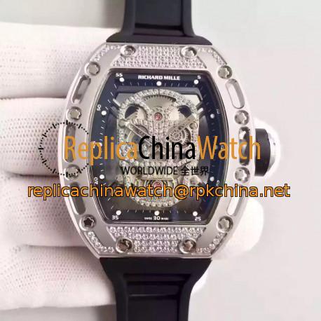 Replica Richard Mille RM052 SF Titanium & Diamond Diamond Skull Dial Swiss M6T51