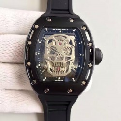 Replica Richard Mille RM052 SF PVD Skull & Black Dial Swiss M6T51