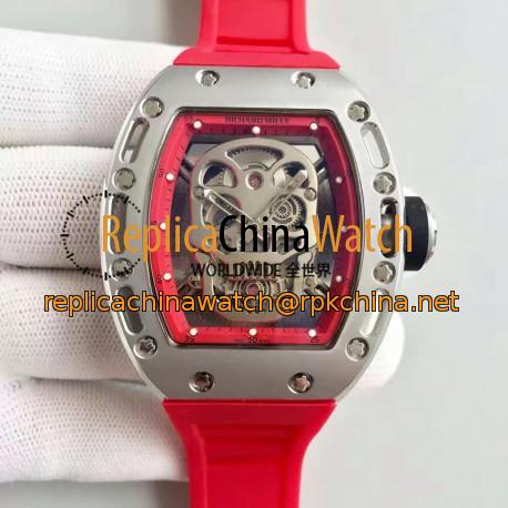 Replica Richard Mille RM052 SF Titanium Skull & Red Dial Swiss M6T51